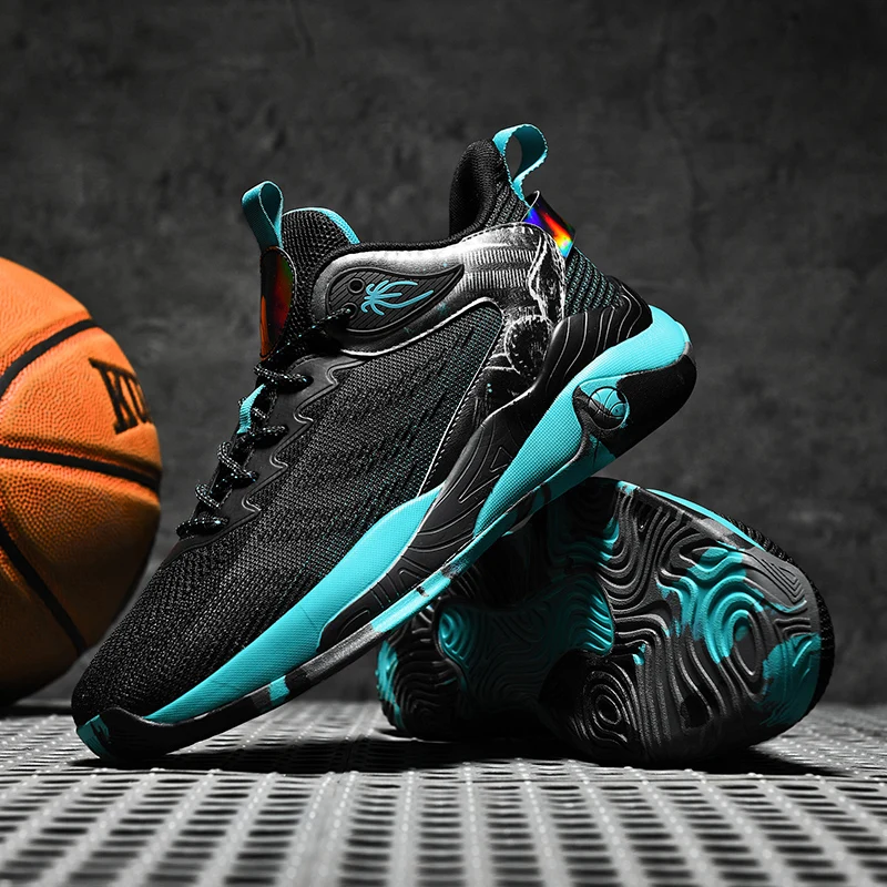 أحذية رياضية وترفيهية، أحذية رجالية، أحذية ماراثون كبيرة الحجم مبطنة بالهواء، مطاط منسوج لجميع المواسم، مقاومة للاهتراء، مضادة #4