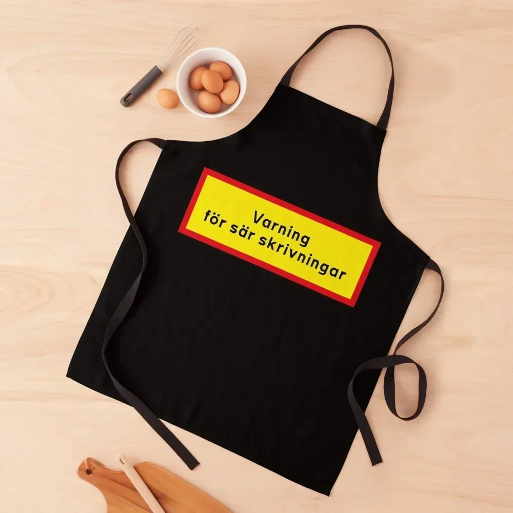 

Varning fr srskrivningar Apron Beauty Kitchen Man with pockets Home Cleaning Apron