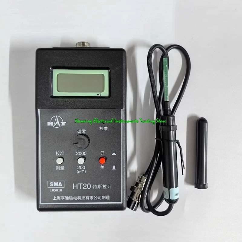 Fast arrival  HT-20/HT20 Digital DC Gauss Meter Tesla meter fluxmeter to measure Static magnetic field  0-200mT-2000T