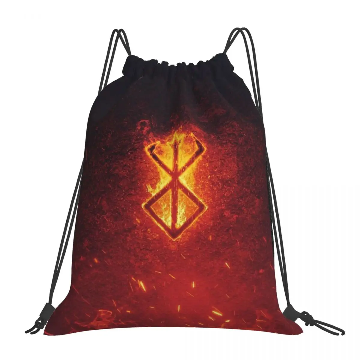 Custom B-Berserk Drawstring Pocket Backpack Men Women Lightweight Gym Sports