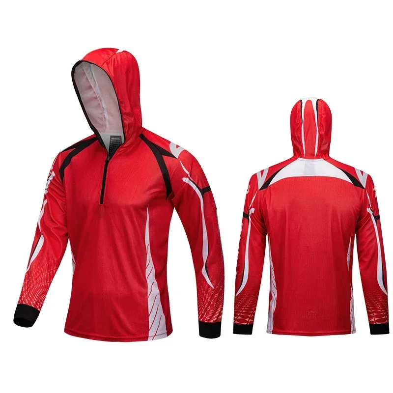 2024 Summer Sports Outdoor Sunscreen Fishing Clothing Breathable Perspiration Anti-mosquito Ultra-thin Fishing Clothing