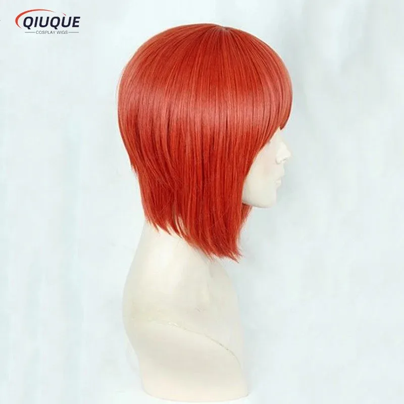 2018 جديد Mahoutsukai no Yome Hatori Chise قصير برتقالي أحمر مقاومة للحرارة شعر مستعار تأثيري + المسار + غطاء