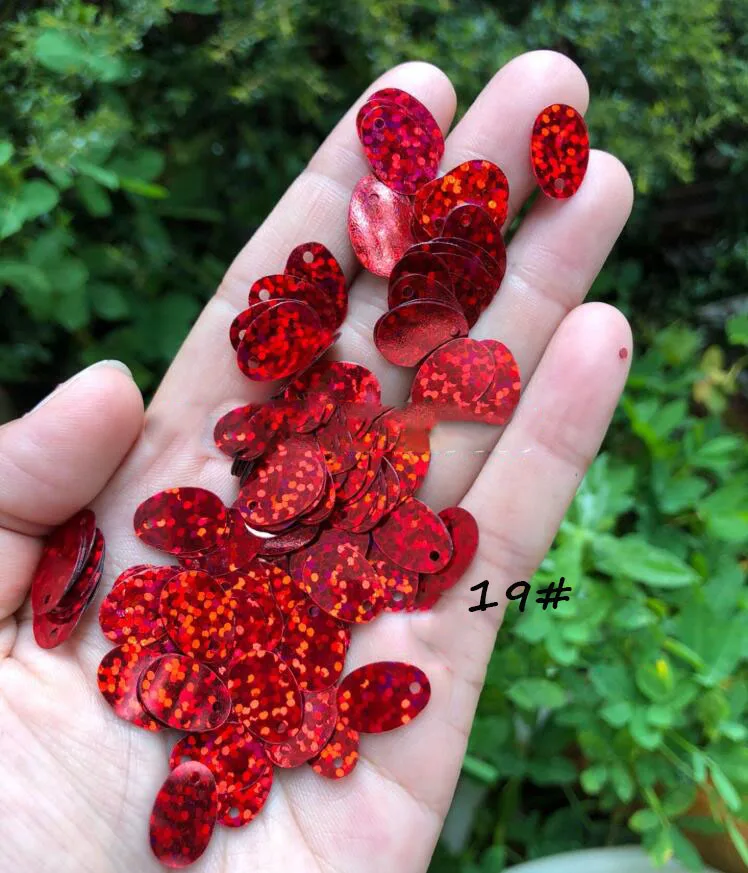 Weight 500G Super Big Size 28*38MM Colorful Oval Sequins,Fashion Garment Decoration Accessory Sew DIY Big Loose Sequins