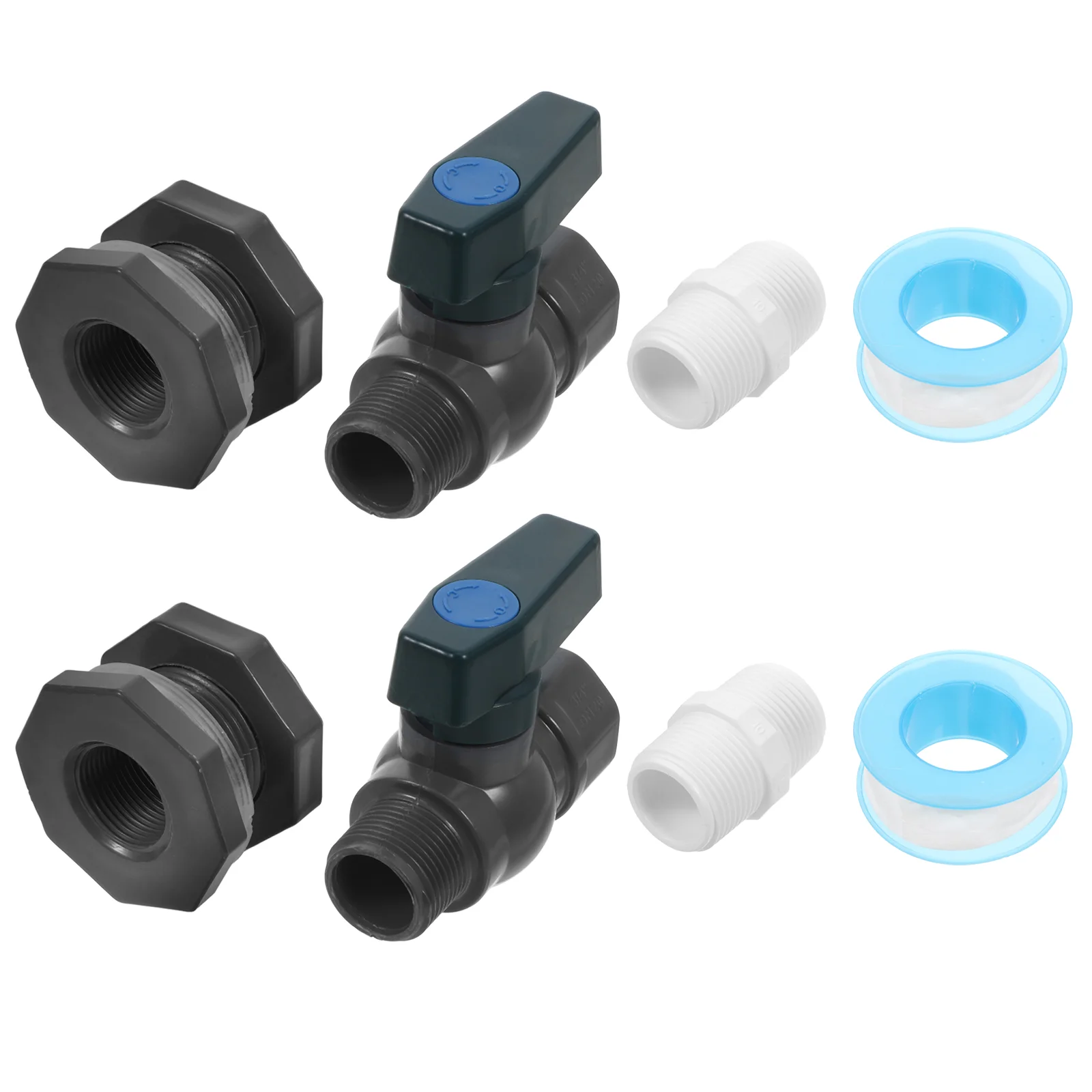 

Rain Barrel Faucet Kit Bathtub Bulkhead Fitting and Adapter Pvc Spigot for Barrels