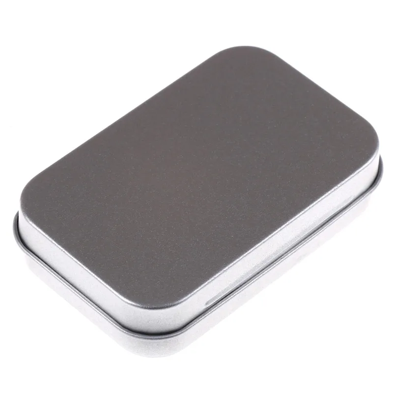 Vintage Durable 95*60*20mm Metal Tin Flip Storage Box Case Organizer For Coin Candy Keys Jewelry Box