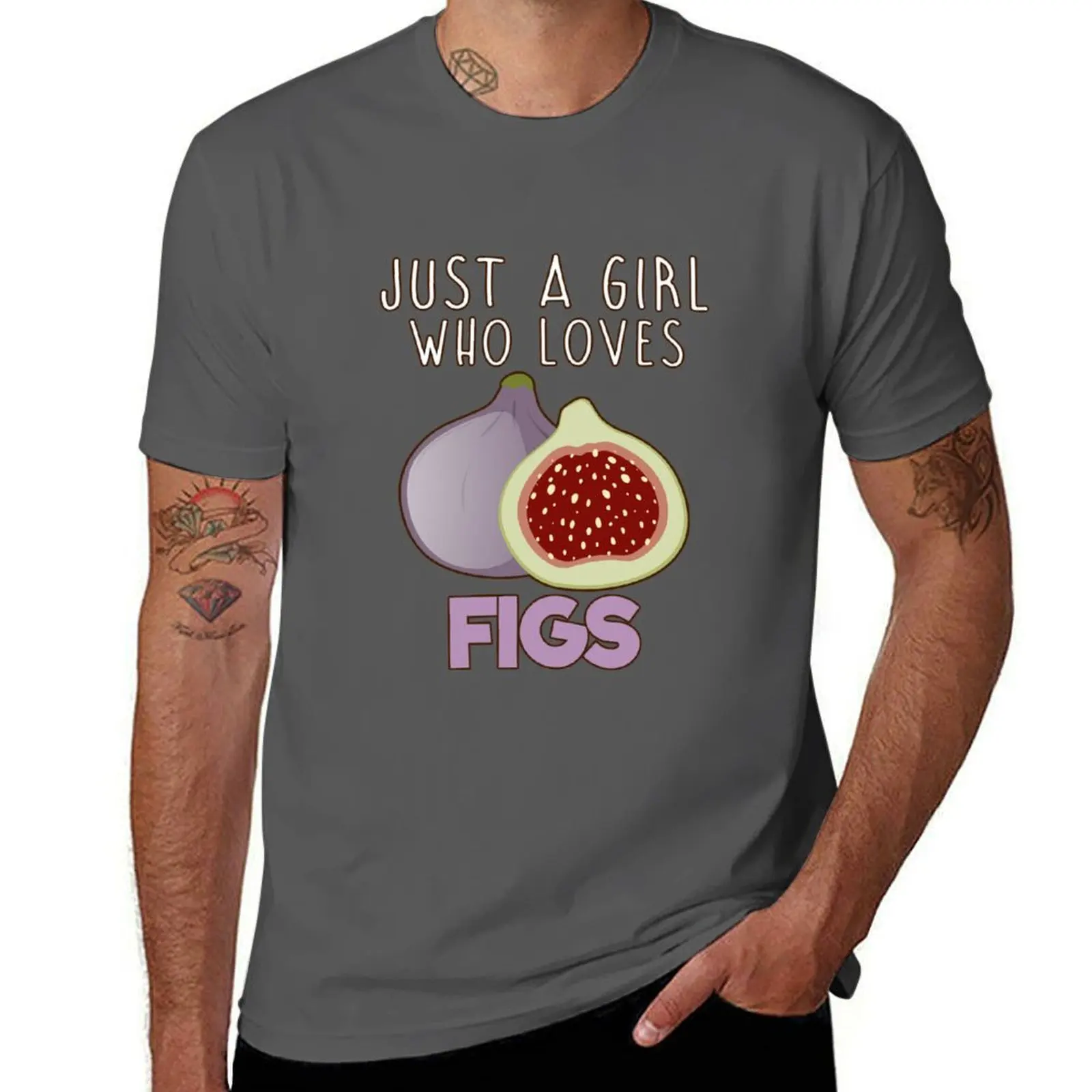 Just A Girl Who Loves Figs. T-Shirt Holiday Party Tee Shirt