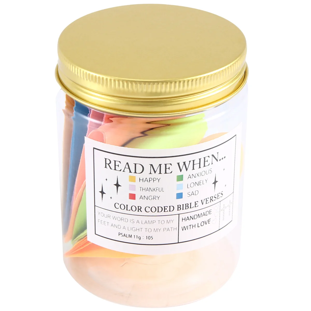 Jesus Scripture Jar Bible Verses Scripture Jar Color Coded Cards for Reading in Different Moods Christian Bible Gifts