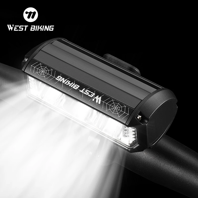 

WEST BIKING Highlight Bicycle Headlight 4000mAH Aluminum Alloy Bike Headlight Waterproof Cycling Accessories