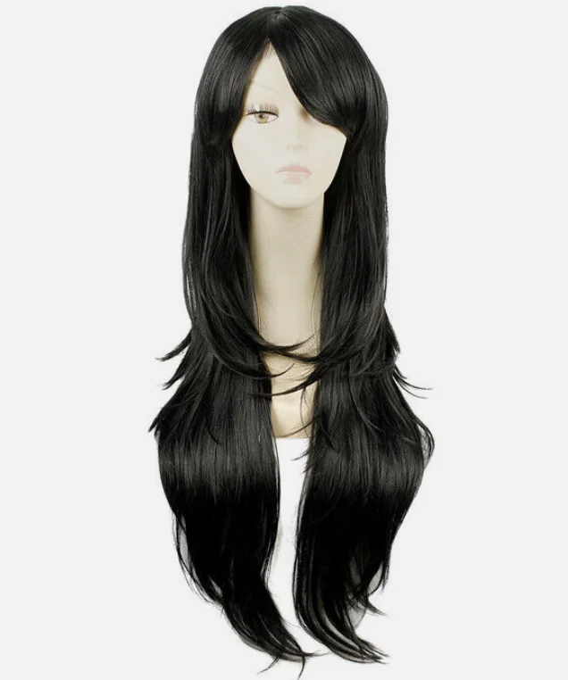 Final Fantasy VII Remake Tifa Lockhart Cosplay Wigs Black Hair 80cm