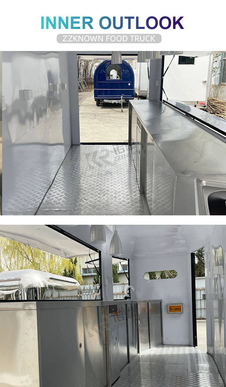 รถพ่วงสำหรับตั้งแคมป์เคลื่อนที่เคลื่อนที่ได้รถพ่วงสำหรับตั้งแคมป์ในร้านอาหาร