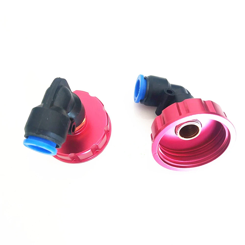 1pcs Aluminum CNC Oil Drum Cover Fuel Tank Cap Pot Accessories for RC Aircraft Drone Model Watermelon Red