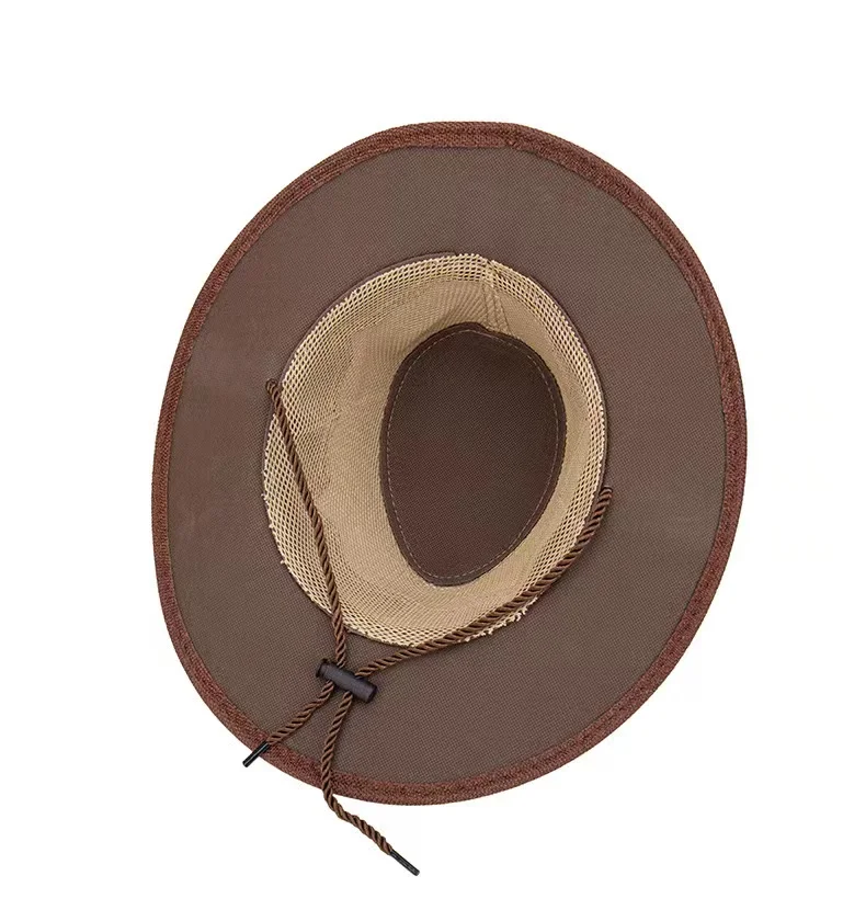 Designer Brand Woven Cowboy Hat for Men and Women Outdoor Beach Sun Cap Protection Jazz Straw Beach Gorras Para Hombres 모자