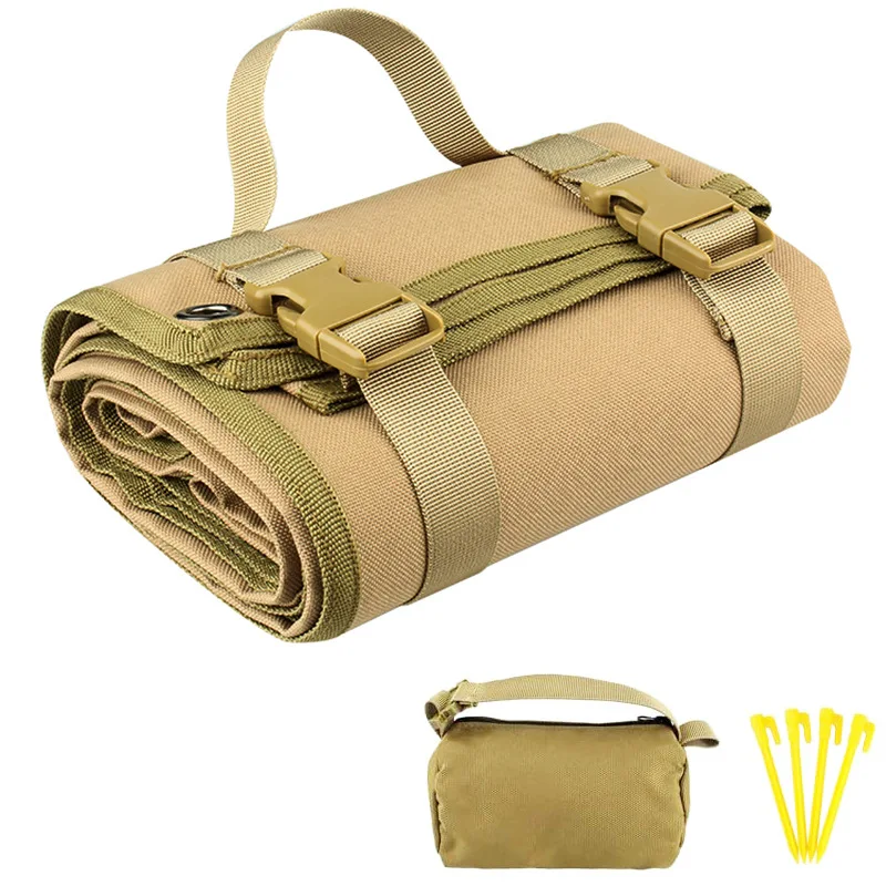 Tactical Shooting Mat 600D Oxford Cloth Anti-splashing Field Camping Moisture-proof Mat Outdoor Beach