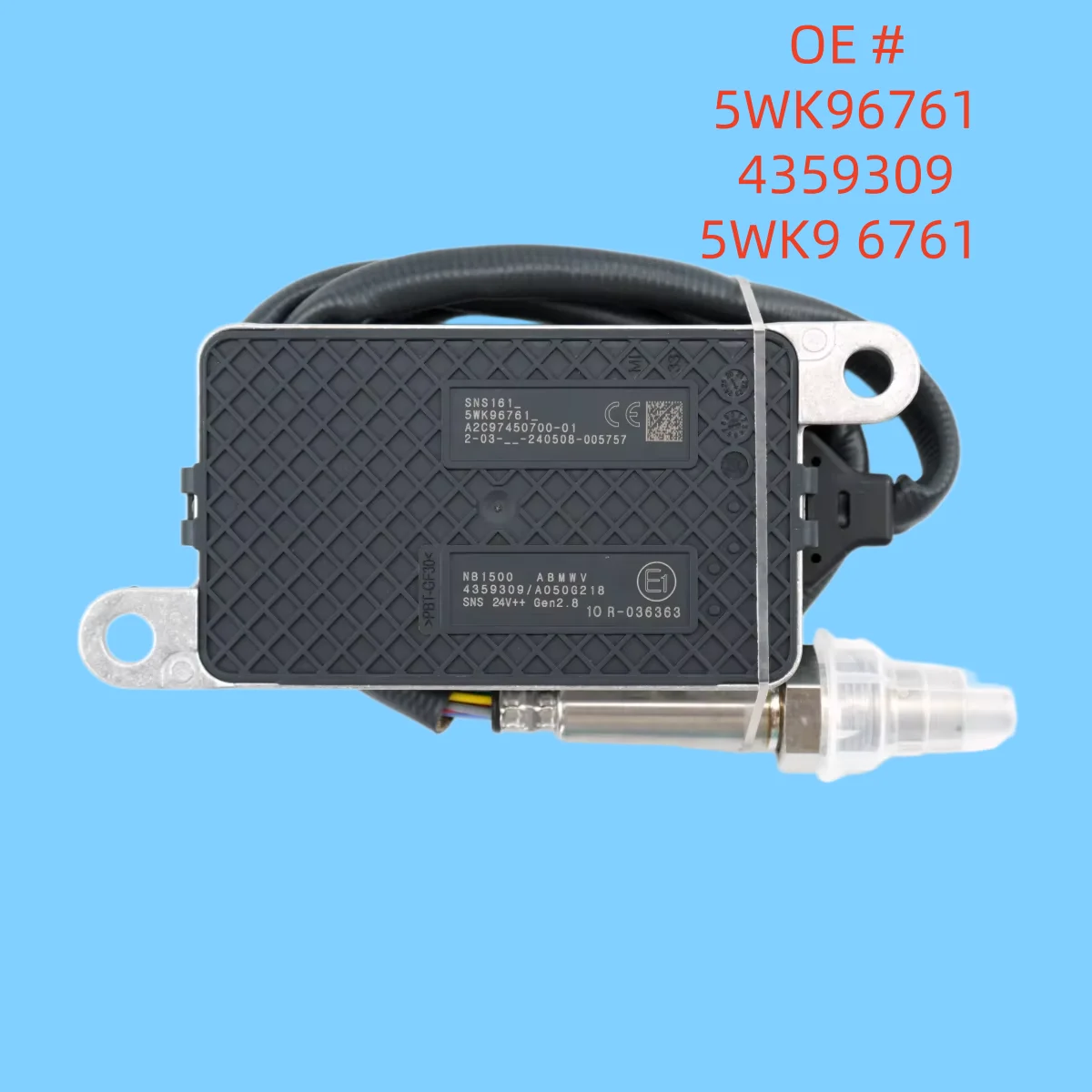 High quality New  5WK96761 4359309 5WK9 6761  Nitrogen Oxygen NOx Sensor for CUMMINS Engine Truck  ﻿