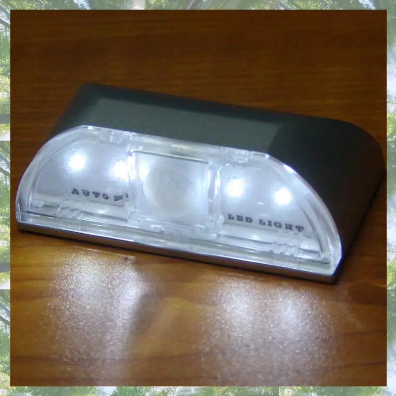 Premium-3X Lampada con sensore di movimento per porta senza fili a infrarossi PIR automatica a 4 LED
