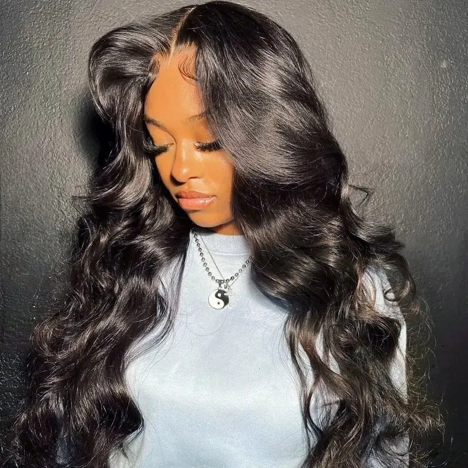 Rosabeauty Body Wave 13X4 HD 13X6 Lace Frontal Human Hair Wigs HD Transparent Lace Front 5x5 Glueless Water Wave Wig 250 Density