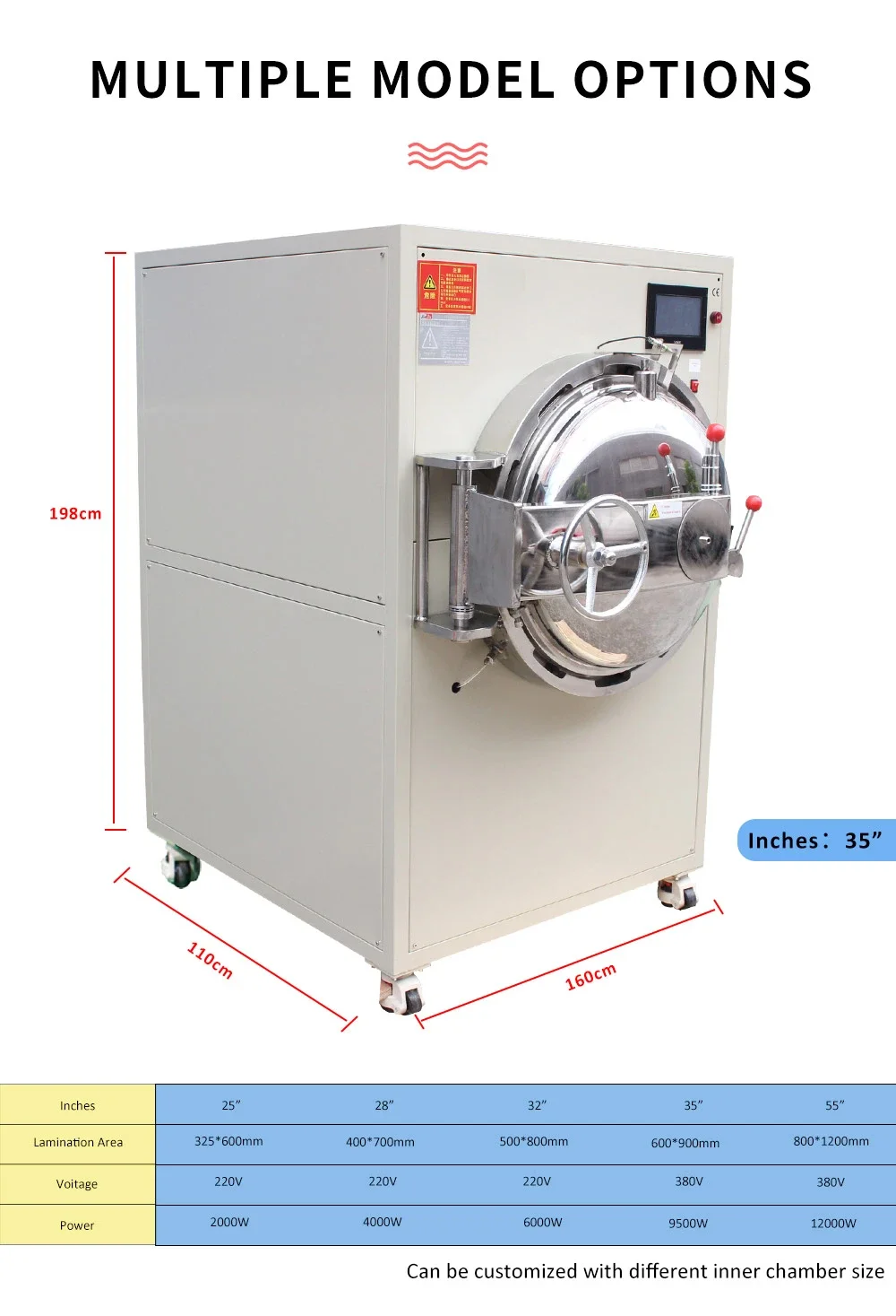 Electronic bubble removal TFT screen device of OCA bubble removal machine