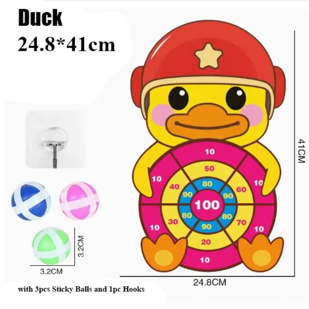with 3 Sticky Balls and Hooks Animals Dart Board Games Multistyles Cartoon Sports Game Toys Kids Montessori Target