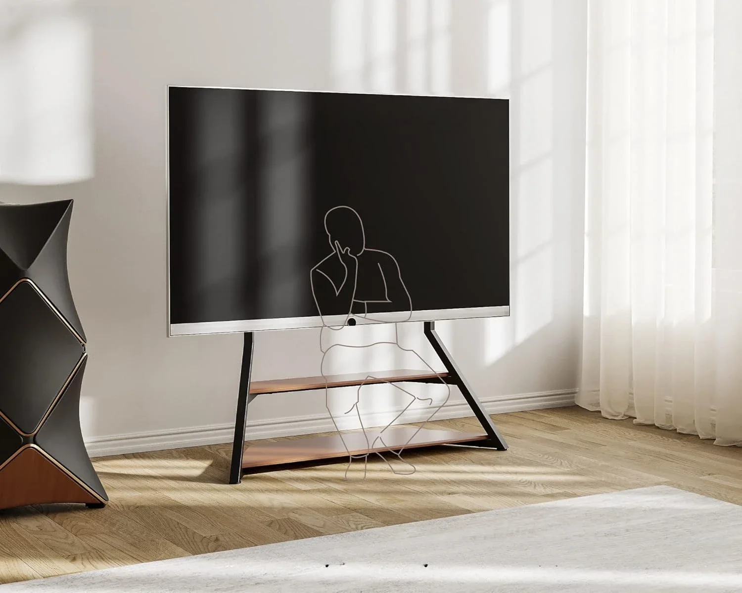 Meuble TV série Eiffel 187, meuble de salon moderne