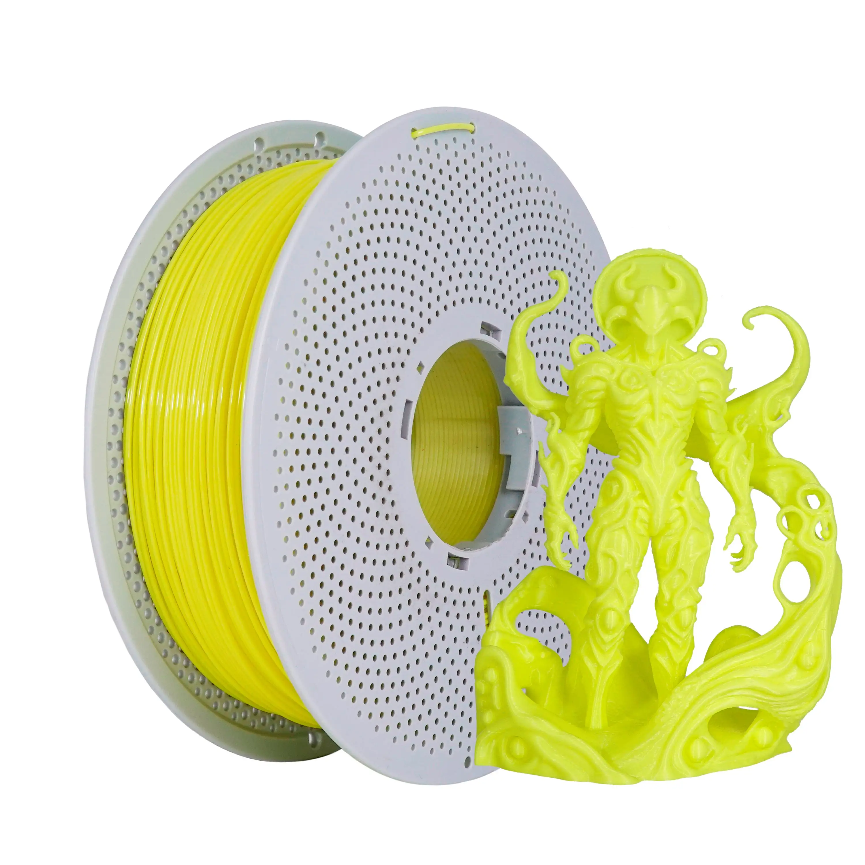 

1kg PLA + 3D printing filament, suitable for 3D printers, 1.75mm +/ -0.03mm, 1kg (2.2LBS) roll Yellow 1kg