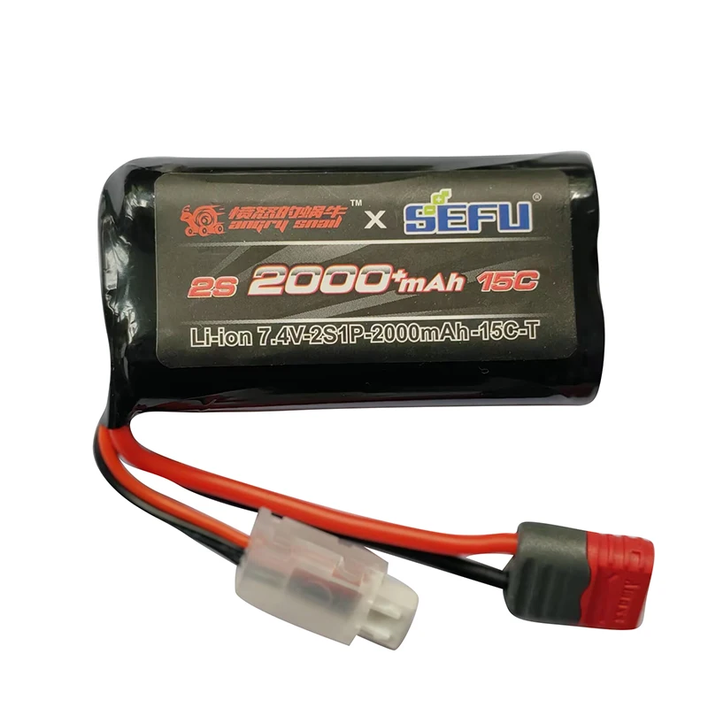 Akumulator litowo-jonowy 2S 7,4 V 2000 mAh / ulepszony akumulator Lipo 3S 11,1 V 2500 mAh do bezszczotkowych samochodów R/C MJX Hyper Go14301 14302
