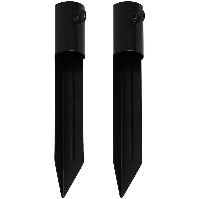 4pcs torchs الحديد Stakes Torchs Resistant Torchs Stakes Ground تأمين ترقيات المخاطر لضوء الحديقة والمظلات #2