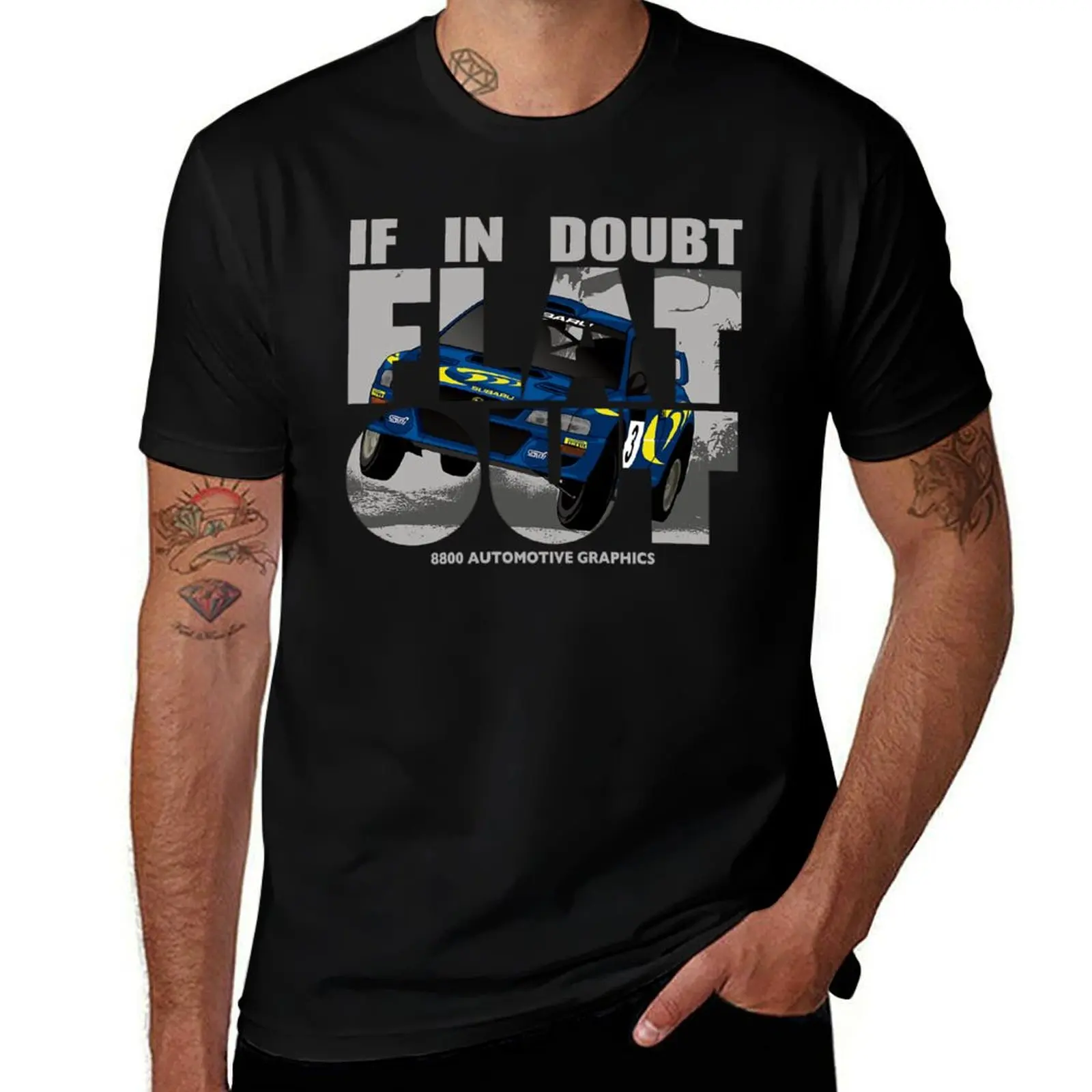 

Colin McRae Tribute Flat Out T-Shirt t shirts designer man t shirt cotton high quality