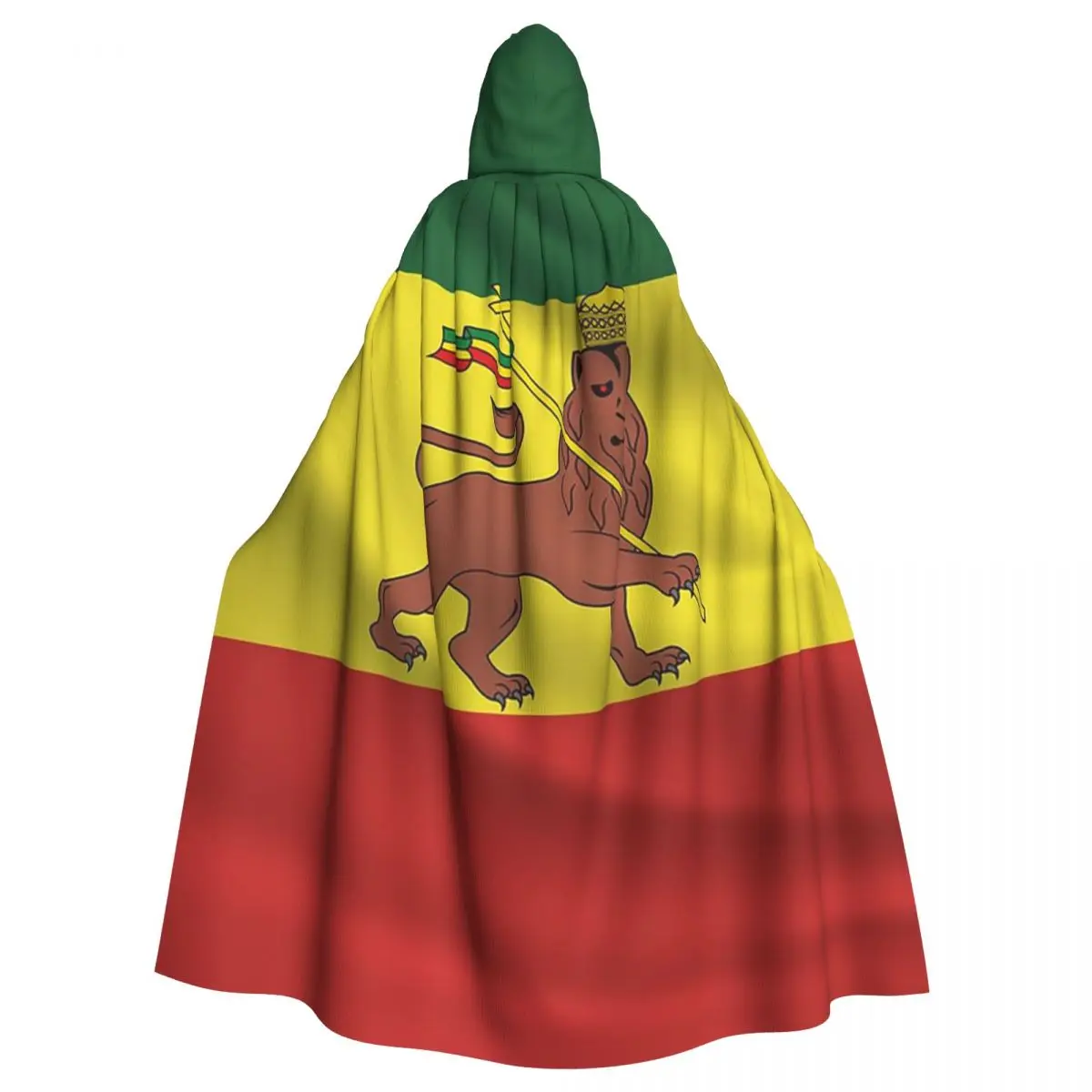 

Conquering Lion Of Judah Flag Long Hooded Cloak Witch Medieval Costume Cosplay Cape HalloweenParty Adult Unisex