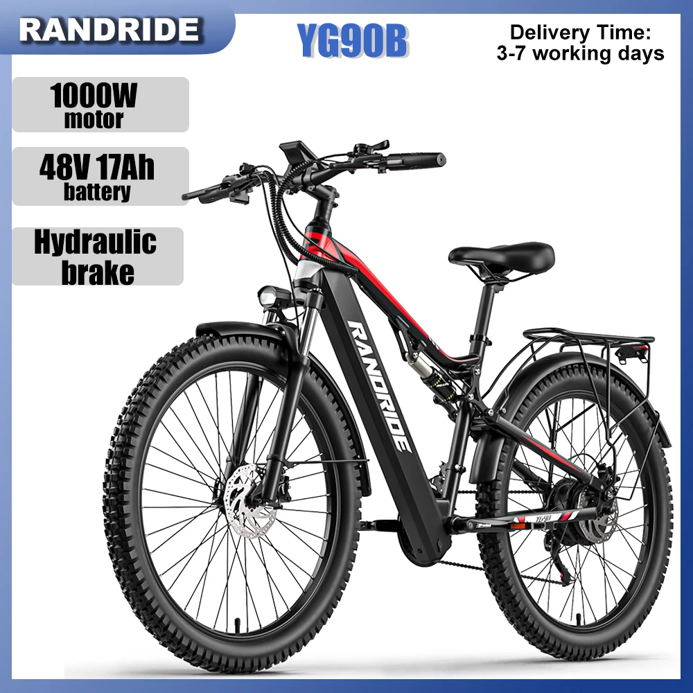 Randride YG90: Elektryczny Rower Górski 1000W, Hamulce Hydrauliczne