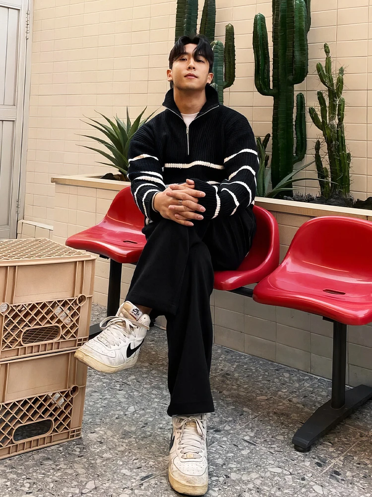 

Trendy plus Size Men's Long Sve round Ne T-irt Casual Comfortable Fit Polyester Fiber Urban Sle Faionable Streetwear