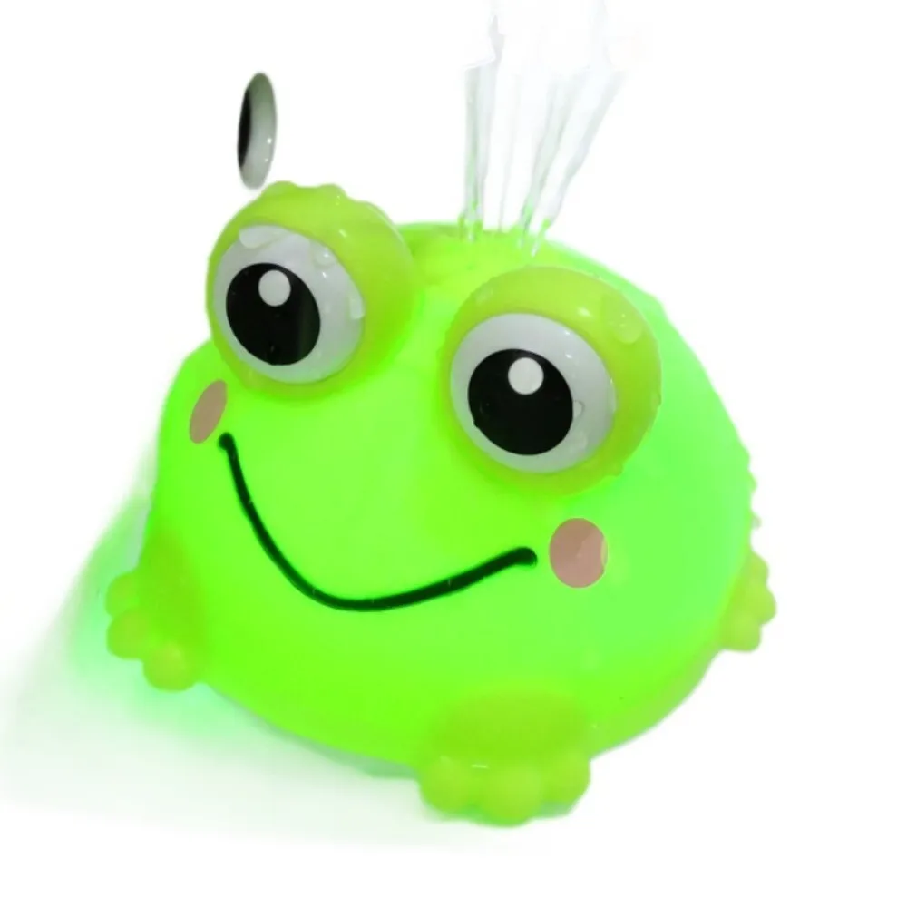 Bola de pulverização de água em forma de sapo, brinquedo fofo para crianças, banho de verão ao ar livre, jogo de água, atividade divertida, piscina, praia, acessório de jogo