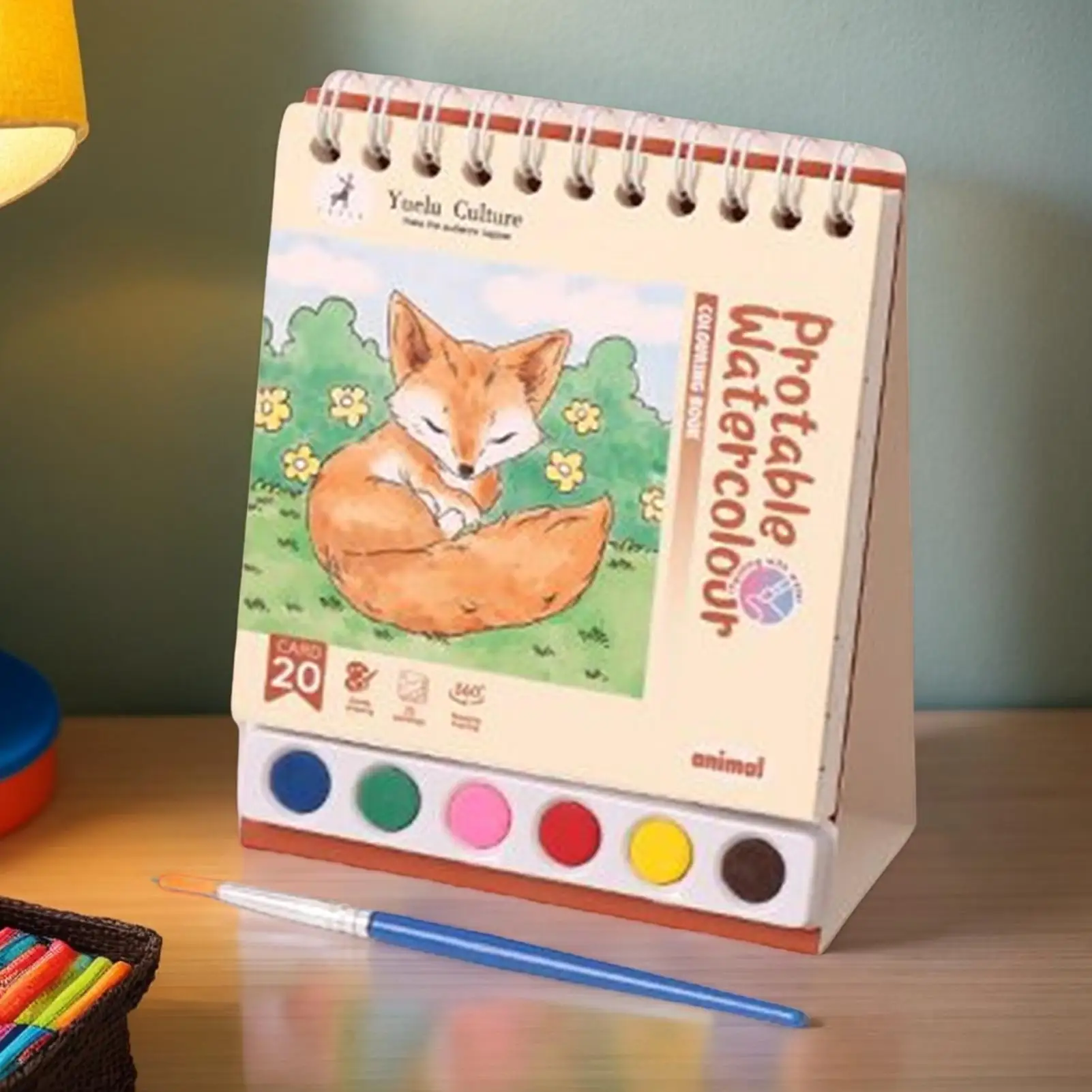 Water Painting Book Drawing Sketchbook With Paint Brush Beginner-Friendly Painting Sketchbook Educational Preschool Learning