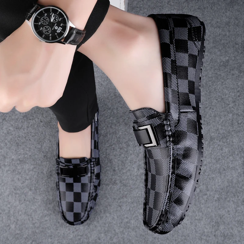 

НОВЫЕ лоферы из натуральной кожи, мужские дизайнерские мокасины, модные слипоны, мягкая повседневная мужская обувь на плоской подошве, мужская обувь, топсайдеры ручной работы