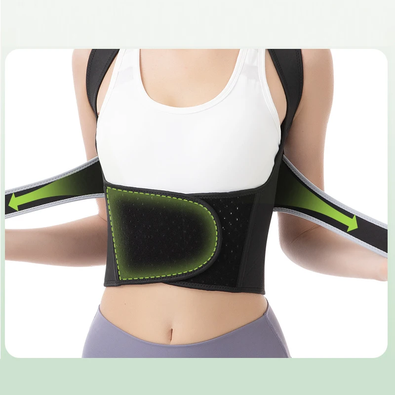 Back Brace Unisex Shoulder Straight Back Posture Correction Belt Hunchback Spine Seamless Breathable Adjustable Full Support