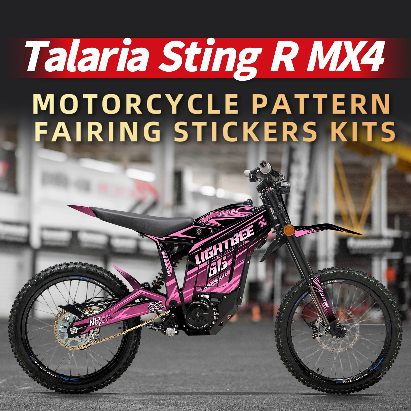 

Для Talaria Sting R MX4 Премиум ПВХ наклейка на весь корпус - Изменение цвета на заказ, устойчивая к царапинам, водонепроницаемая декоративная наклейка для мотоцикла