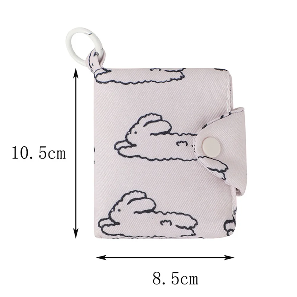 1PC Korea Style Cartoon Fabric Card holder Bags Mini Storage pouch Key chain Pendant Charm