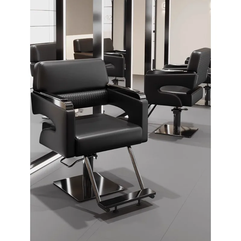 Internet celebrity barber chair trendy barber shop chair hair salon hair chair can be lifted and rotated high-end hair salon hai