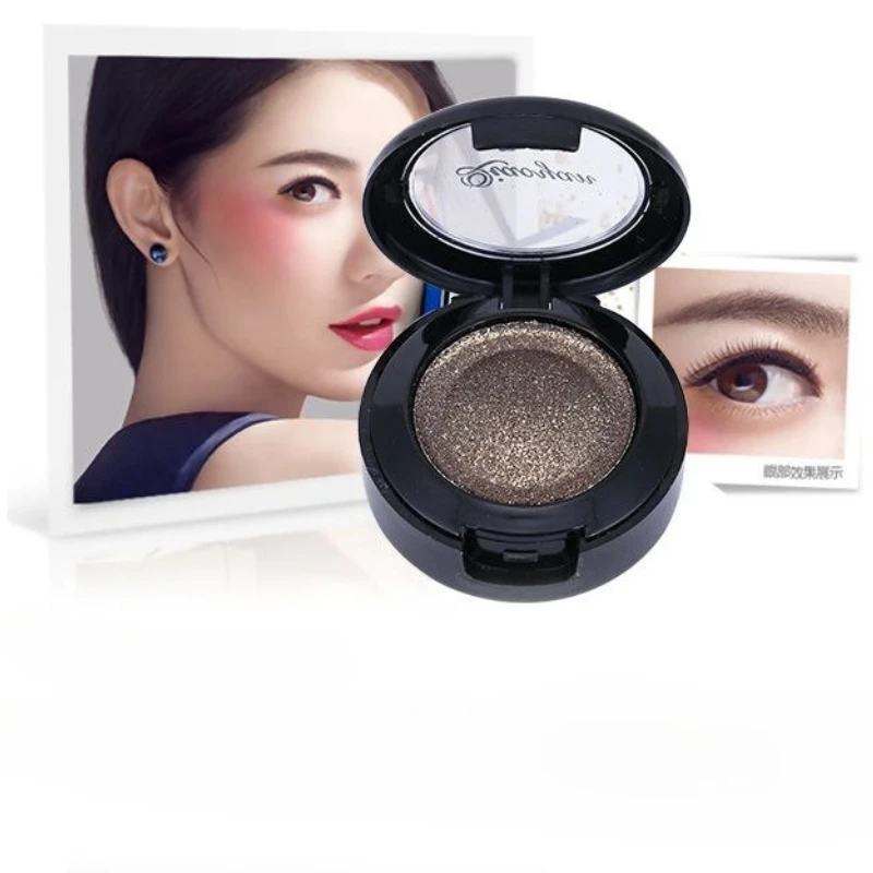 Paleta de sombras de ojos, maquillaje de moda, sombra de ojos de brillo mate con espejo de pincel, 133 #