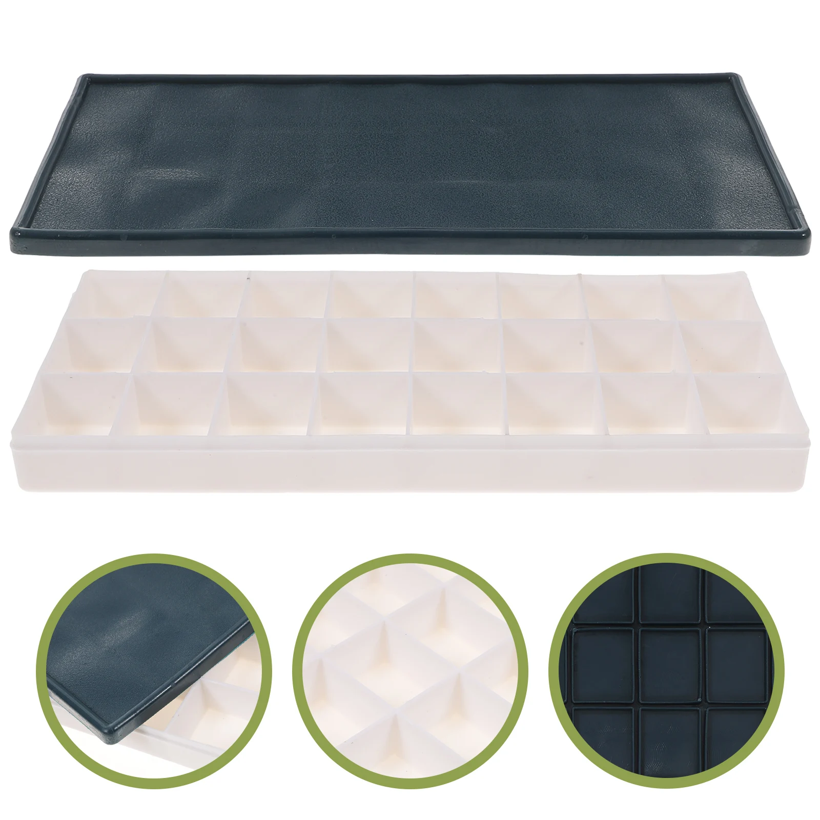 

24 Wells Airtight For Watercolors Gouache Acrylic Oil Sealed Grids Watercolor Box Color Box Paintbox Art Supplies