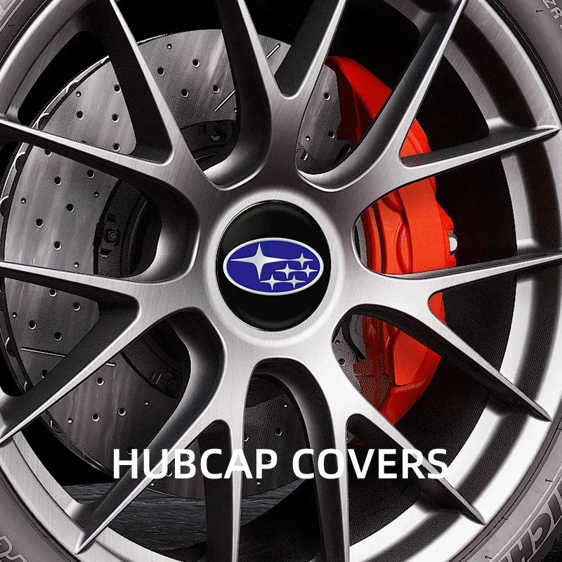 4pcs 56mm Car Wheel Center Hub Cap Badge Emblem Decal Car Stickers For SUBARU WRX STI Forester Impreza Legacy Outback BRZ XV