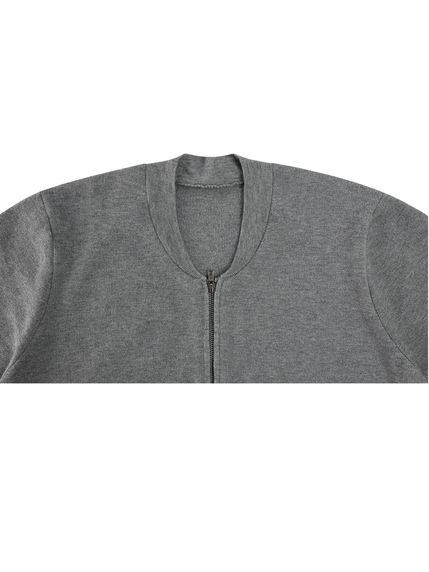 سترة نولو الأمريكية غير الرسمية بسحاب مفتوح Jaet سترة محبوكة جديدة للخريف للرجال متعددة الاستخدامات فضفاضة تناسب V-Ne... #2