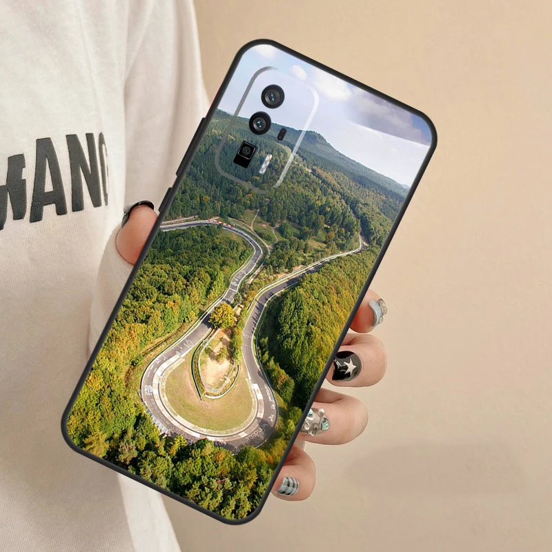 Green Hell Nurburgring Case For POCO X5 X3 Pro M6 M5 X4 F4 GT F3 F5 Cover For Xiaomi 11T 12T Pro 12 13 Lite 12X