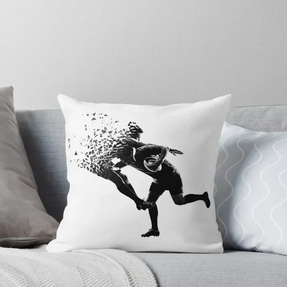 Rugby Football Awesome Unique Shattered Design Throw Pillow Pillowcases Cushion Cover pillow