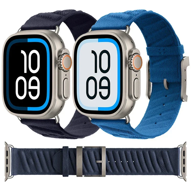 

En Mer Bleu Nuit Band For Apple Watch Series 10 46mm 42mm Ultra 2 49mm 9 8 7 6 SE Bracelet iWatch 41mm 45mm 38mm 40mm 41mm Strap
