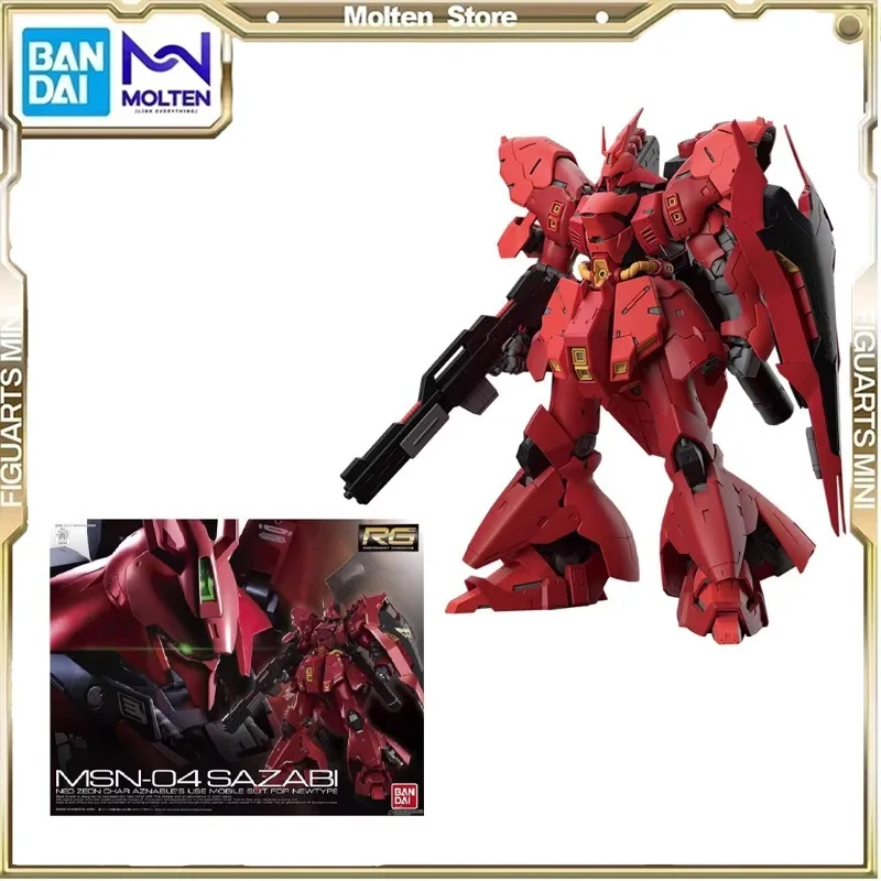 

Оригинальная сборная модель BANDAI GUNDAM RG29 1/144 MSN-04 SAZABI, модели экшн-фигурок, детские игрушки, коллекционные украшения