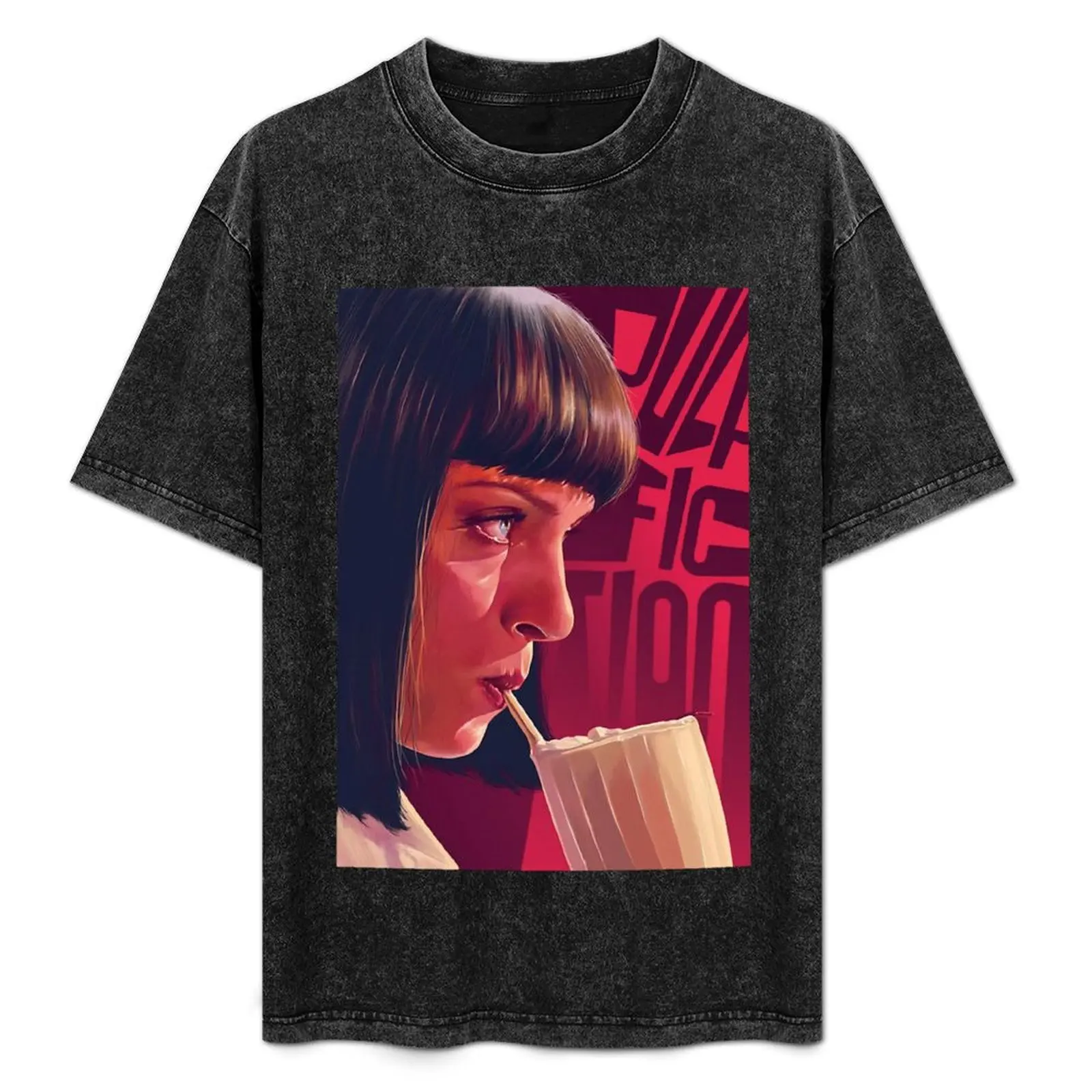 

Mia Wallace Pulp Fiction T-Shirt Soft Touch Basic Cotton T-Shirt