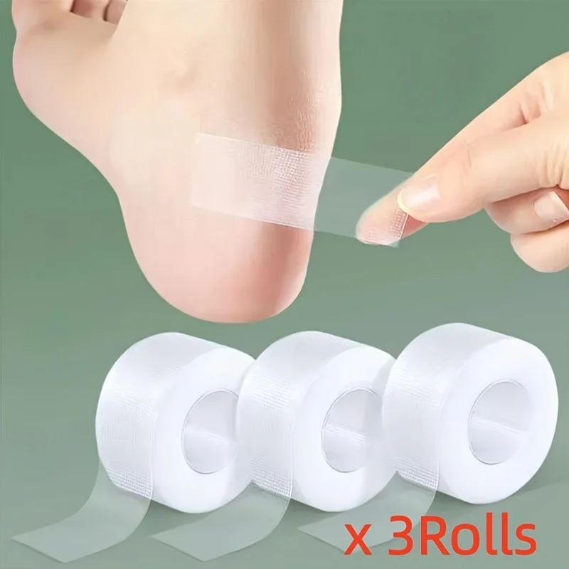 3 Rolls Breathable PE Tape Multipurpose Flexible PE Adhesive Tape Breathable Skin-Friendly Tape For Daily Household Medical Beau