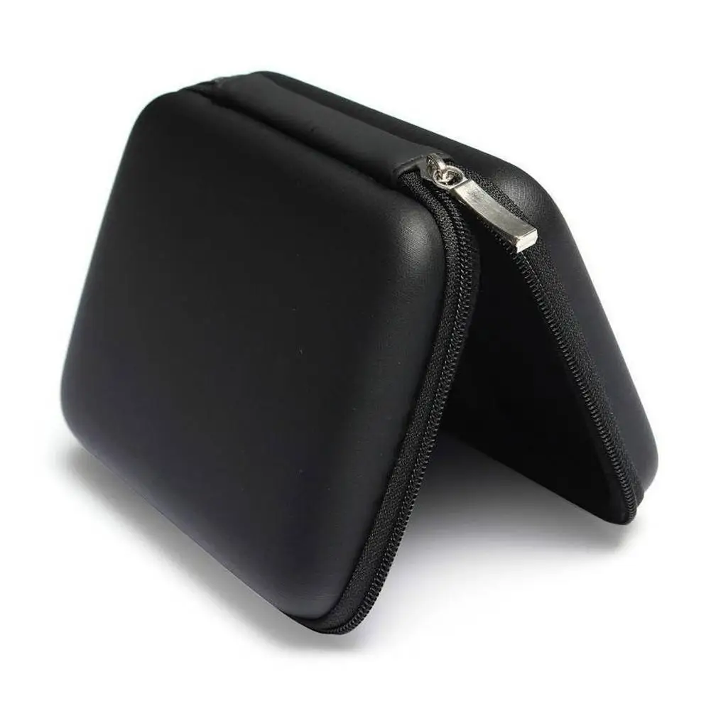 2.5 Hard Disk Case Portable HDD Protection Bag for External 2.5 inch Hard Drive/Earphone/U Disk Hard Disk Drive Case Black image 3