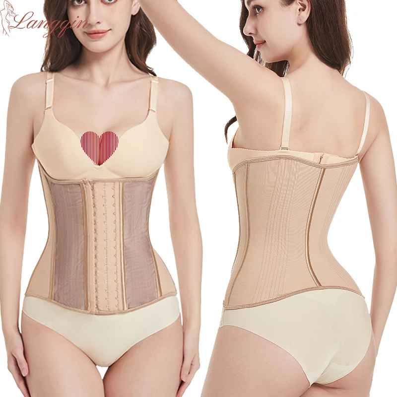 

New Girdle Sheath Corset Fajas Post Operatorias 23 Steel Waist Trainer Shaper Wear Slimming