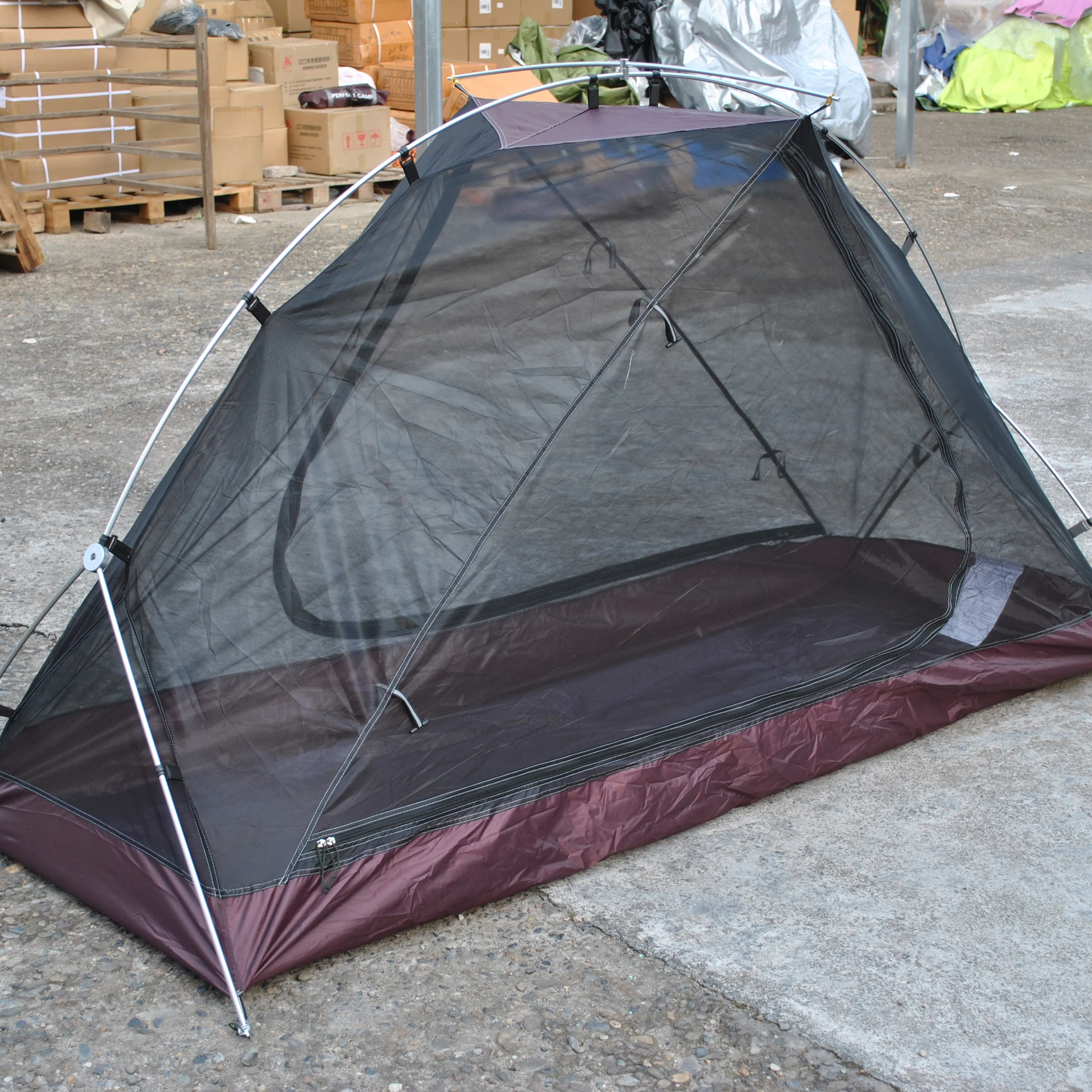 Tenda da esterno ultraleggera, doppio strato, tenda da zaino impermeabile, 1 persona, CZX-29, tenda da campeggio individuale